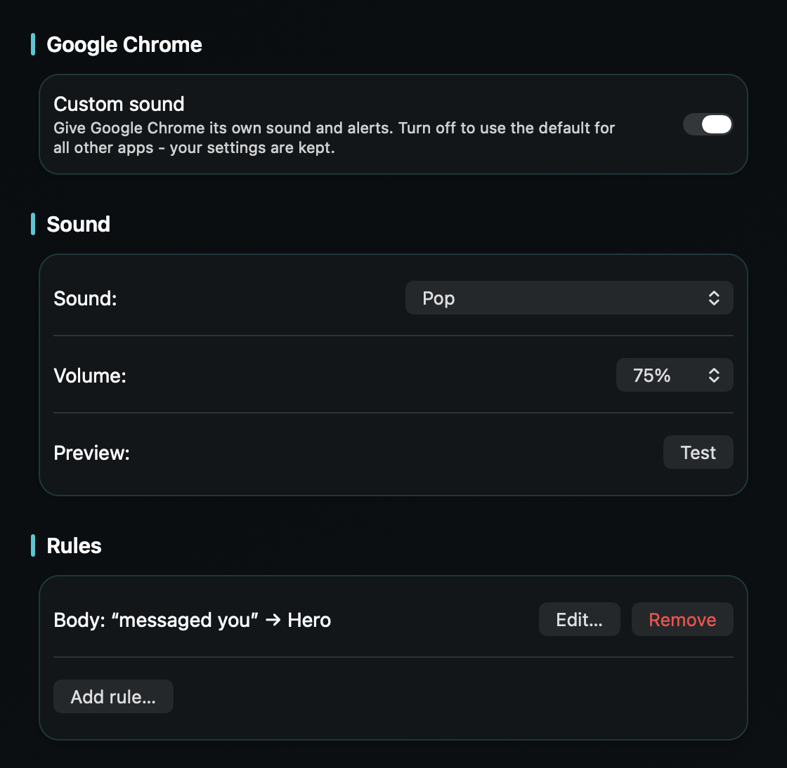 In TrillMark you add a rule that fires only for the Instagram notifications that need you - a direct message from a person, not every like or follow.